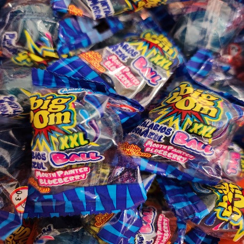 Chewing gum bleu tache langue